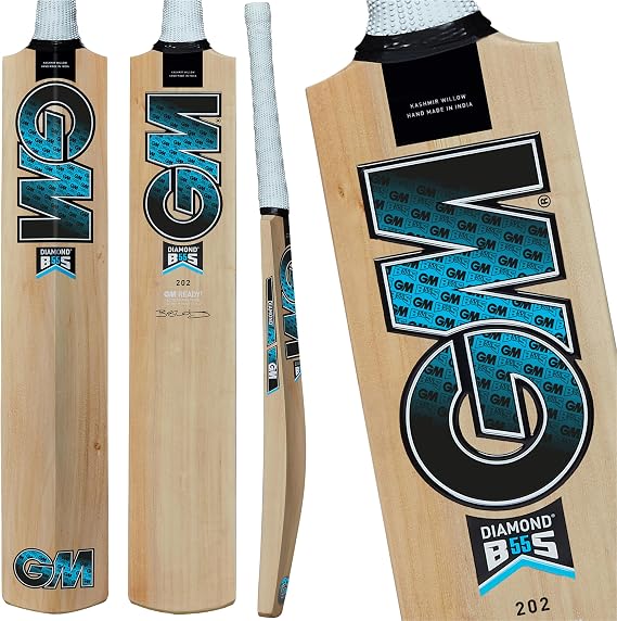 Gunn & Moore GM Cricket Bat - Cashmere Willow - Hex Grip - Available in Various Qualities and Sizes for Kids up to Full Size