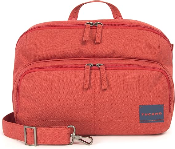 TUCANO CBC-L-R Large Shoulder Bag for SLR Cameras with Standard Lens CONTATTO Camera Bag, Red