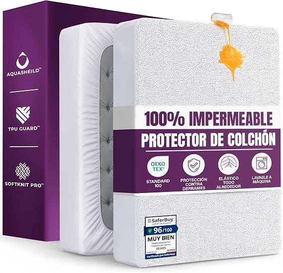 Waterproof Mattress Protector 90 x 190 cm, up to 40 cm
