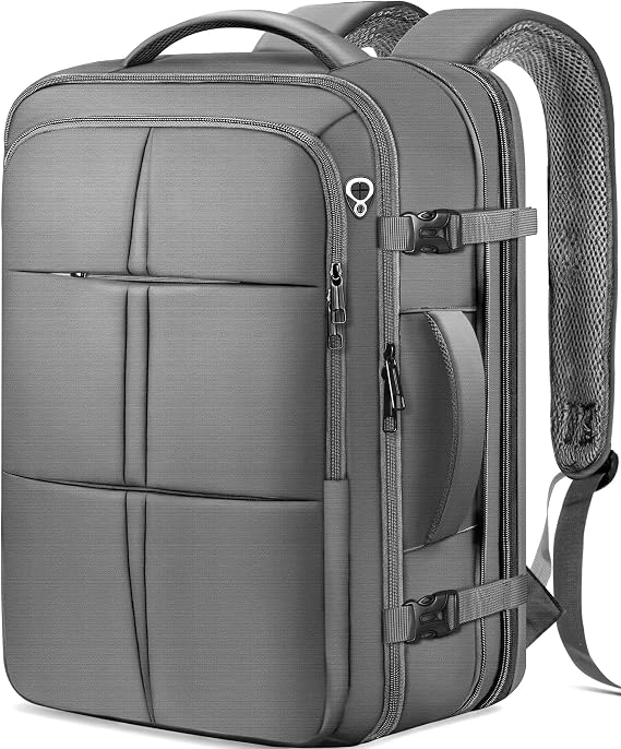 tazbuzo Travel Backpack, Extra Large 50L Flight Approved Carry on Backpack