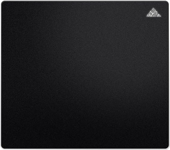 Mouse Pad Gaming Rectangular-Ultra-Smooth Surface,Tempered Glass Mousepad XL(450mm*400mm)-Noise Non Slip Design,Impact & Scratch Resistant-Black