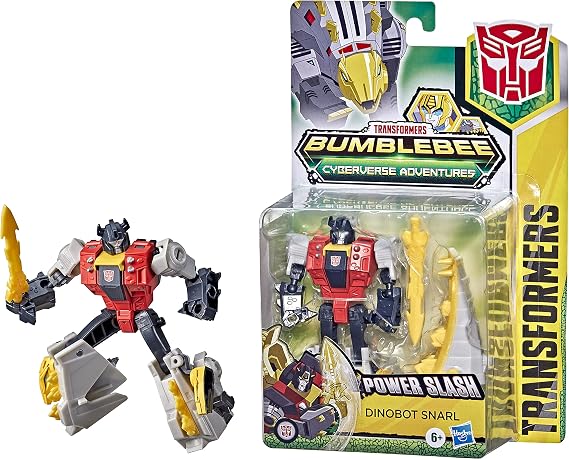 TRANSFORMERS Bumblebee Cyberverse Adventures Dinobots Unite Action Attackers Warrior Dinobot Snarl Action Figure, 13.5 cm