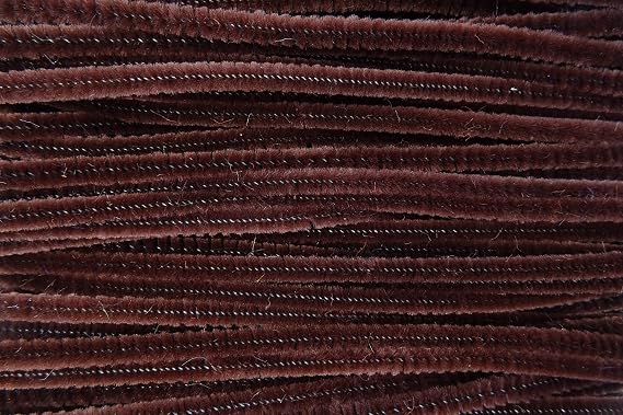 a2bsales 100 x Chenille Stems Long Craft Pipe Cleaners - Size 12" / 30cm - Colour Choice - Colour: Dark Brown