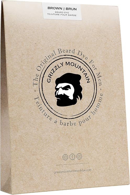 Grizzly Mountain Beard Dye - Organic & Natural Brown Beard Dye