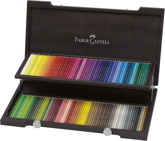 Faber-Castell Polychromos Kuru Boya Kalemi Ahşap Kutu, 120 Renk