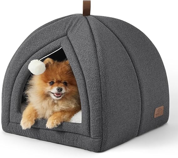 Bedsure Cave Bed Cat Igloo Removable Washable Cushion, 44 x 44 cm