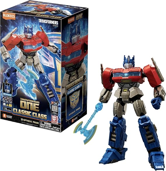 BLOKEES Transformers Figures - Classic Class Optimus Prime ONE, Movie Toys, Action Figures, Model Kits - Gift for Kids - Single Box