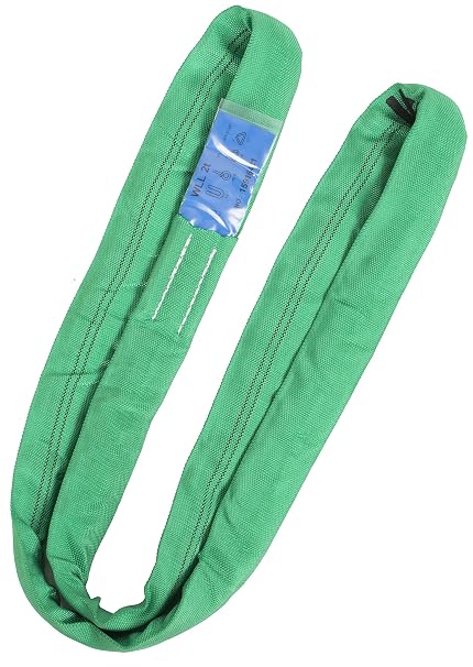 2 Tonne Endless Polyester Webbing Lifting Cargo Round Sling Strap Strop 0.5-6mtr EWL Certified EN1492 CE (1mtr)