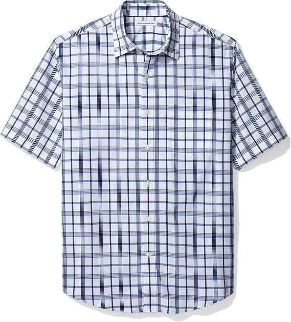 Amazon Essentials Men's Short-Sleeve Casual Poplin Shirt