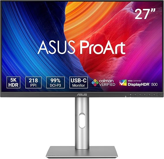 ASUS ProArt PA27JCV 27 İnç 5K DCI-P3 USB-C Monitör