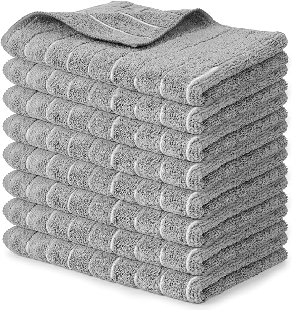 Solvant Set of 8 Kitchen Towels, 65 x 45 cm, Super Absorbent and Resistant Kitchen Towels, Good Kitchen Towels, Microfibre Kitchen Towels