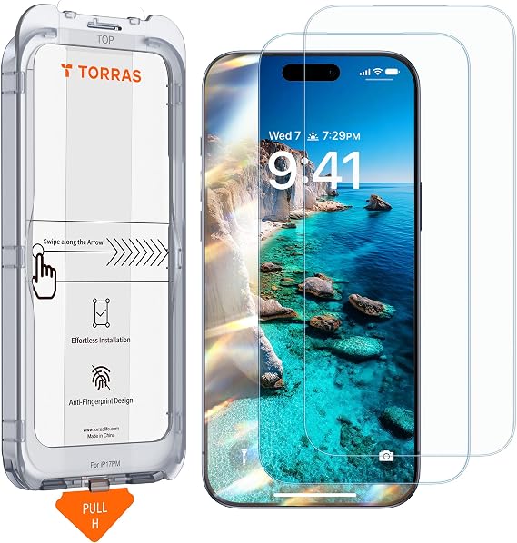 TORRAS SunView AR for iPhone 17 Pro Screen Protector Anti Glare,2 Pack