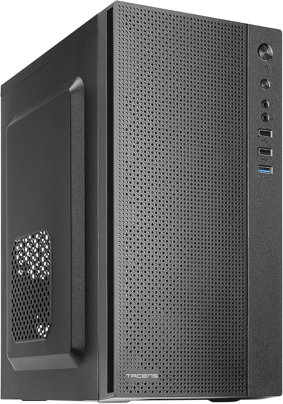 Tacens Anima AC5 Compact Micro ATX PC Case Front Mesh Cooling USB 3.0 Black