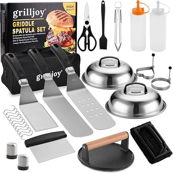 grilljoy 28PCS Blackstone Griddle Accessories Kit, Professional Flat Top