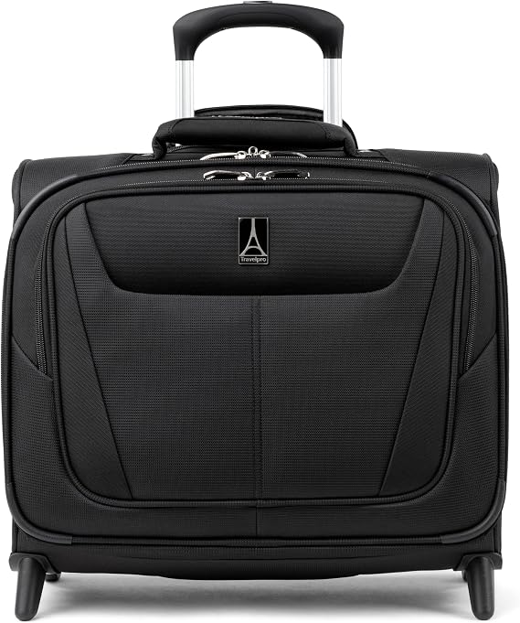 Travelpro Maxlite 5 Softside Lightweight Rolling Underseat Tote Upright 2 Wheel Bag, Men and Women, Black