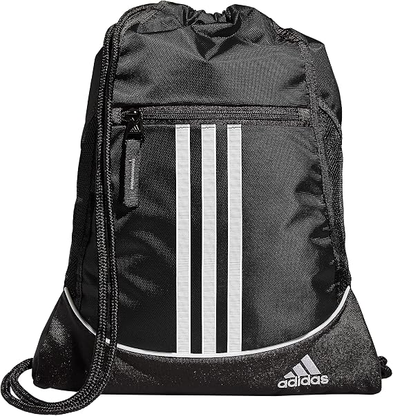 adidas Alliance Drawstring Backpack Gym Bag Navy One Size Black One Size