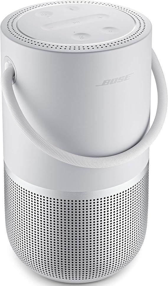 Bose Portable Smart Speaker Portable Smart Speaker with Bluetooth, Wi-Fi Connectivity and Microphone Up to 12 Hours Playback Splashproof 4.7"W x 7.5"H x 4.1"D 2.3 lbs with Amazon Alexa, Lux