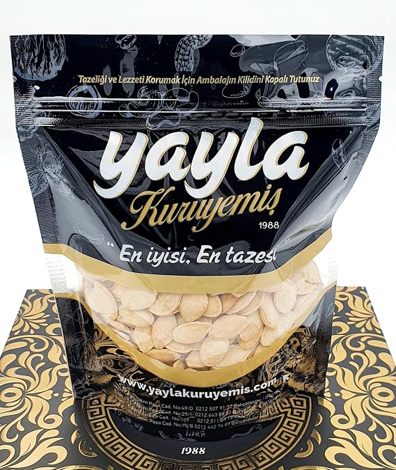 YAYLA Kuruyemiş ÇİFTE KAVRULMUŞ KABAK ÇEKİRDEĞİ-1KG