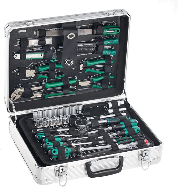 Mannesmann M 29075 Alüminyum Takım Çantalı Alet Seti, 108 Parça
