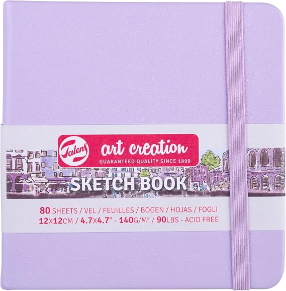 Talens Art Creation Eskiz defteri 80 yaprak, 12 x 12 cm, pastel mor