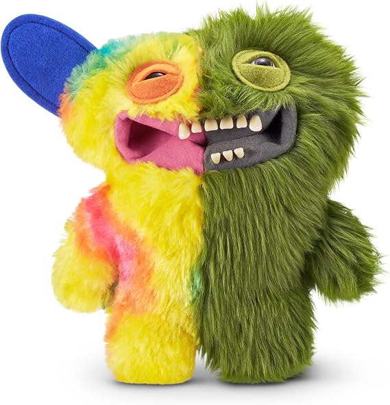 Fuggler Misfit Monsters 23 cm Series 1 by Zuru Funny Ugly Monster Plush Toy (Count Underoo Mcgoo Grin-Green & Multi)