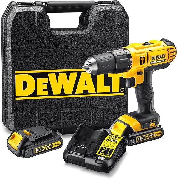 Dewalt DCD776C3-QW DCD776C3-QW-Taladro Percutor XR 18V, Black and Yellow