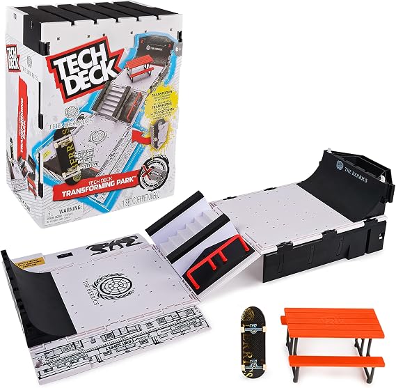 Tech Deck, The Berrics Transforming Park, X-Connect Park Creator, 76cm-Wide Foldable Playset with Storage and Exclusive Fingerboard, Kids’ Toy for Ages 6 and up