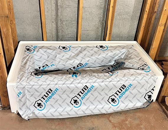 Maximum Protection During Your Next Bathroom Construction or Remodel Project! No More Scratched or Dirty Tubs!