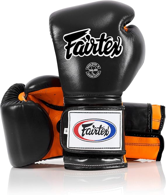 Fairtex BGV9 Muay Thai for Professional Boxers & Trainers |Mexican Style Glove for Hard Hitters | MMA Gloves for Martial Arts|Light Weight & Shock Absorbent Boxing Gloves