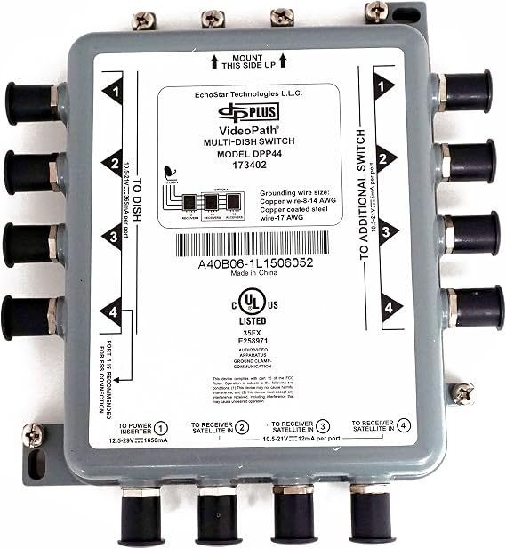 Dish Network DPP 44 スイッチスリムライン 電源挿入付き