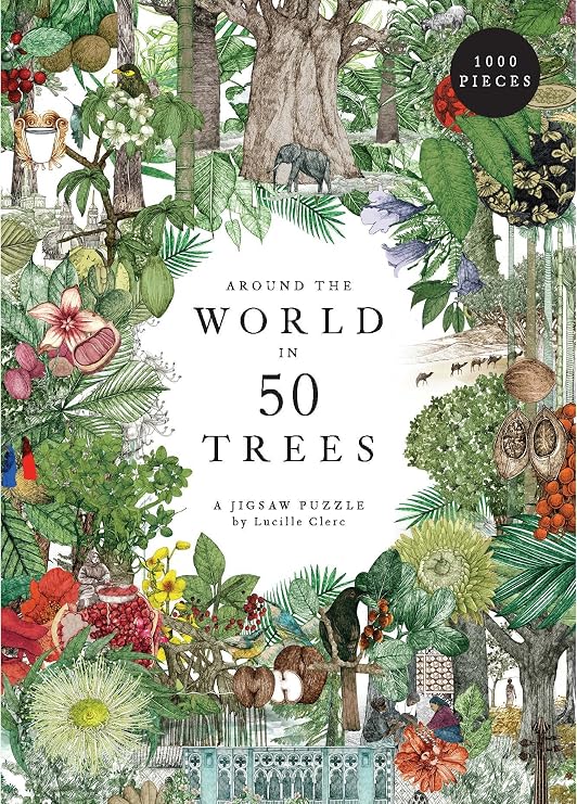 Around the World in 50 Trees Puzzle: 1000 Pieces, 48.26 cm x 68.58 cm