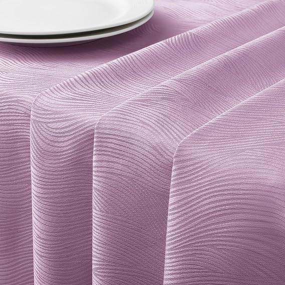 Softalker Purple Tablecloth Wipeable,Jacquard Table Cloths Wipe Clean 140x200 cm Rectangular,Water Resistant,Table Cloths Dining Table Cover Decorations Indoor Outdoor Garden Spring Summer,55x70 inch