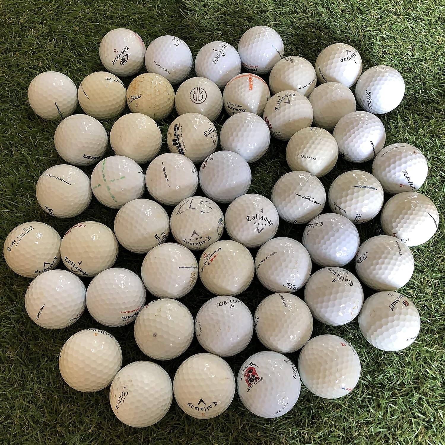 100 Lakeballs / Golf Ball Mix Crossgolf Titleist Callaway Nike Bridgestone and much more.