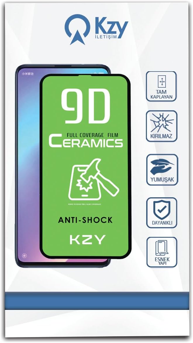 KZY İletişim Xiaomi Mi 9T ile uyumlu Tam Kaplayan Seramik Nano Esnek Ekran Koruyucu