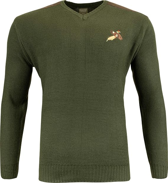 JACK PYKE Shooters Pheasant Embroidered Motif Pullover