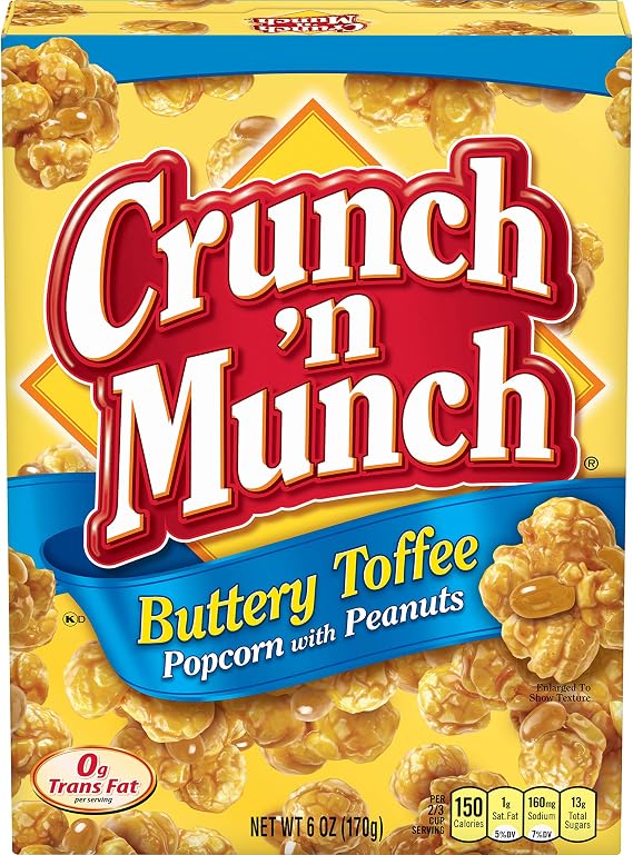 Crunch n Munch Buttery Toffee Popcorn With Peanuts 170g