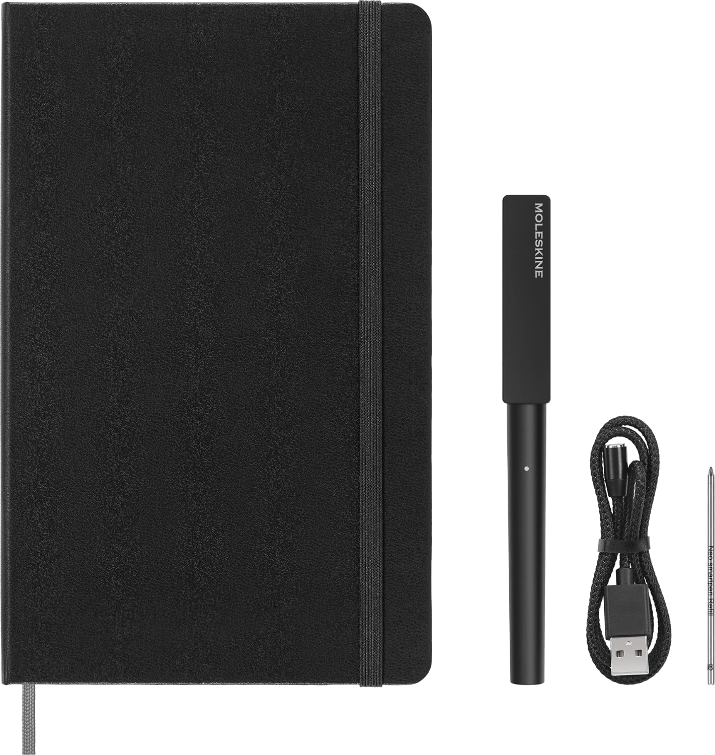 Moleskine Smart Writing Set with New and Improved Battery - 2024 Edition | Smart Note & Smartpen for Digital Notes | Works Notes App Smart Notebook Only