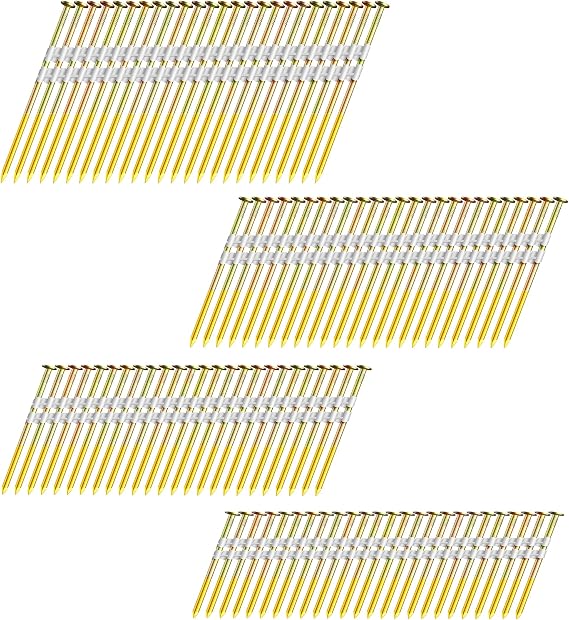 HW HAMWOO 21°Framing Nails,Smooth Shank,2",2-1/2",3",3-1/2":1200pcs