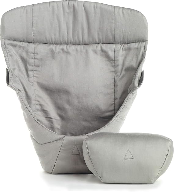 Ergobaby Baby Infant Insert for Baby Carrier with Neck & Head Support, for Newborns (Holds 3.2 - 5.kg), Cotton Grey,
