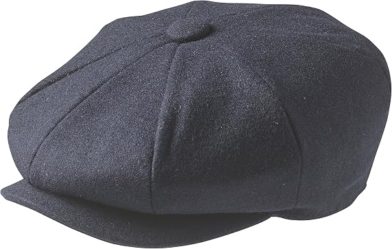 PEAKY BLINDERS 8 Piece 'Newsboy' Style Flat Cap -Tweed Wool Fabric Variations