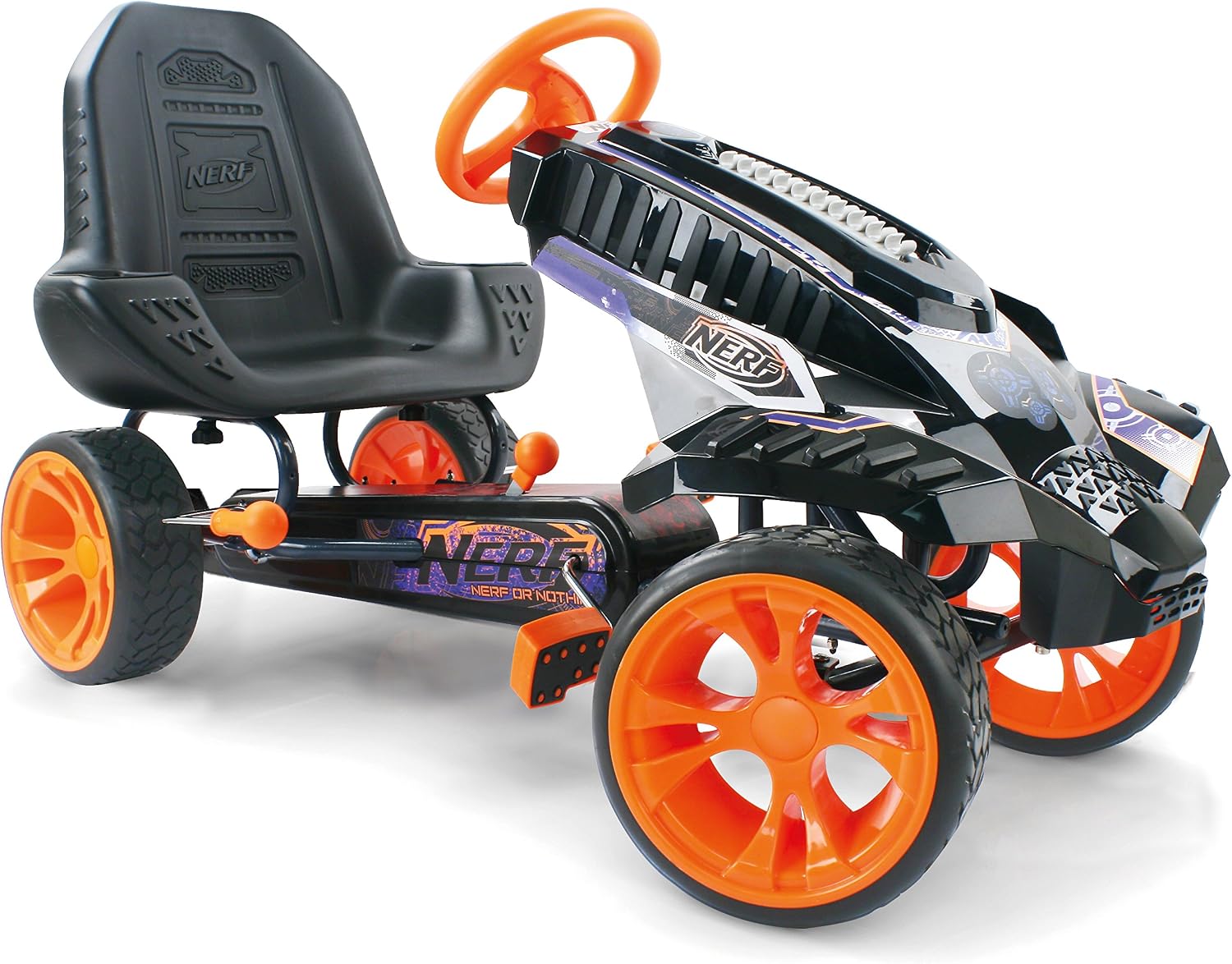 Hauck NERF Battle Racer 4 Wheel Gokart Bike, Childrens Bike, 50 kg carrying capacity, 4-10 ya