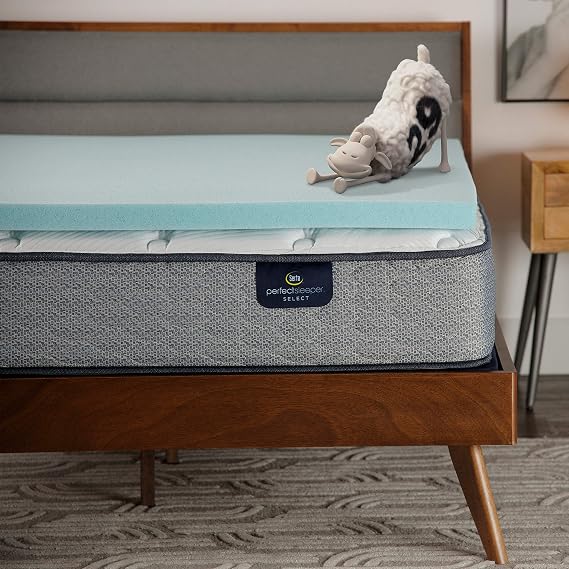 Serta ThermaGel Memory Foam Mattress Topper, Queen