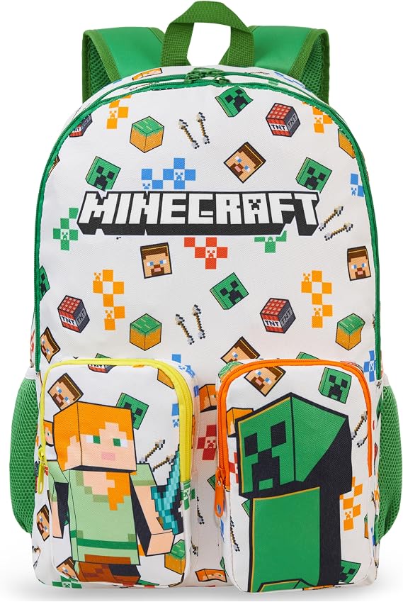 Get Trend Minecraft Boys Large Backpack 46 cm, Padded Strap School Bag