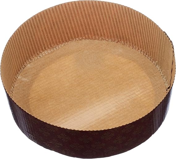 Decora, 0320165 5 Panettone Molds Low 500 g, Rigid Paper of Pure Cellulose, Temperature Resistant of 200 ° C, Ideal for Making a Panettone at Home