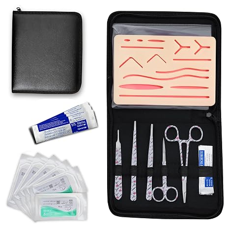 Durable Silicon Suture Practice kit - Suture Pad for Veterinary Students and Nurses