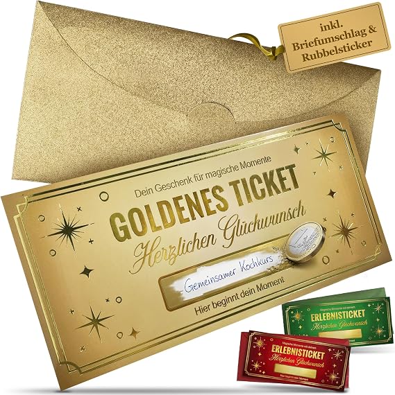 Vouchers to fill in yourself Golden Ticket