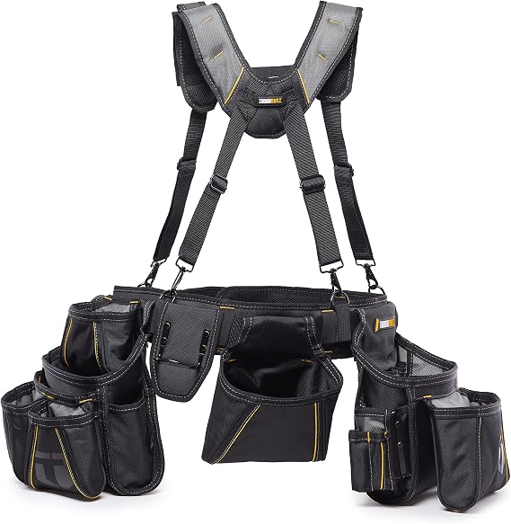 ToughBuilt - Pro Framer Suspension Rig with Pockets - Heavy Duty, Deluxe Premium Quality, Durable - Adjustable Size - (TB-301-6)