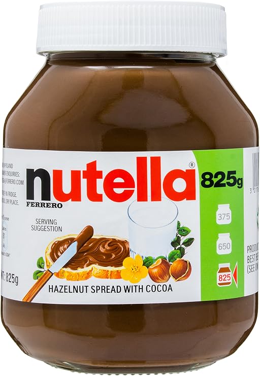 Nutella Hazelnut Chocolate Cocoa Paste Original Family Jar / 825G JAR