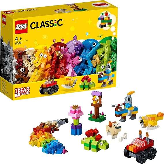 LEGO 11002 Classic Basic Brick Set, Early Development and Activity Toys to Build Animals, Vehicles and More, Learning Set for Kids 4 plus Years Old