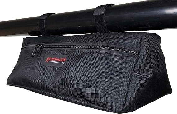 Bushwhacker Rulo Bar Boyutları için UTV Orta Üçgen Çanta Boyutları 14 "U x 6" G x 5" H Yan Yana Paket SxS Bagaj Dişli Depolama ATV Aksesuarları Rulo Bar Kafesi Havai Raylı Korkuluk Organizatör Kargo
